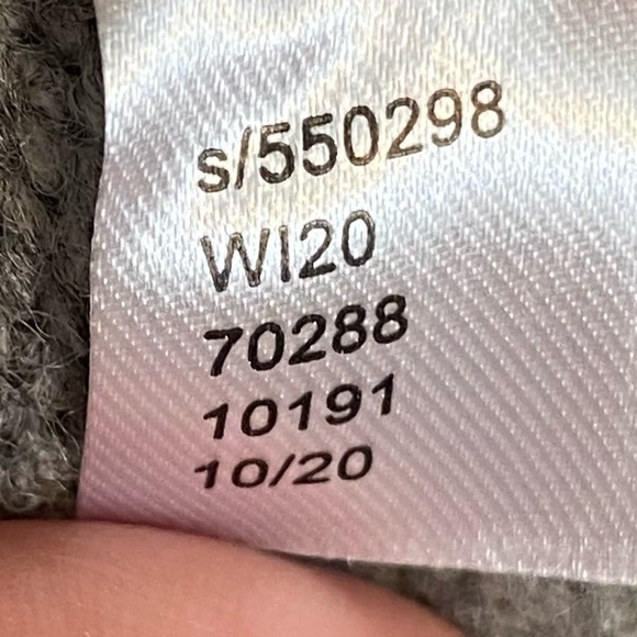 Pearlized Mock Neck Sweater Dress in Pebble Grey Melange, size XS - Picture 14 of 16